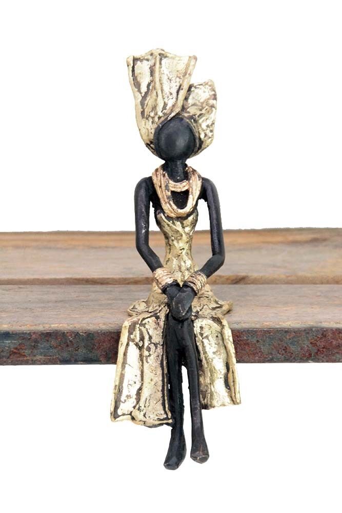 Bronce sentado 20 cm dorado n°12