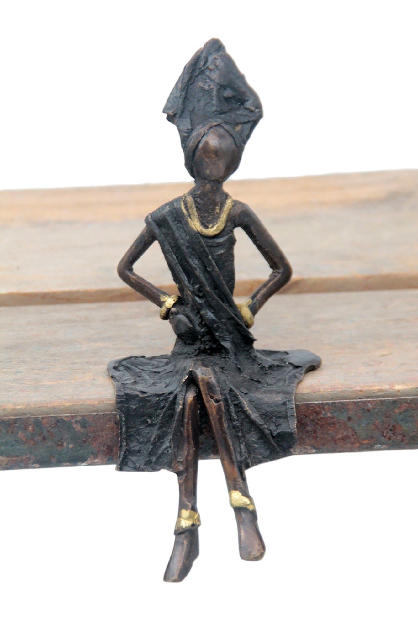 Seduto bronzo 15 cm nero n°18