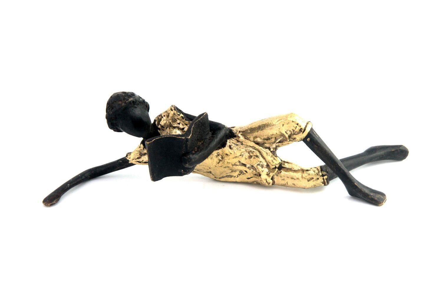 20 cm elongated bronze gilded n°4