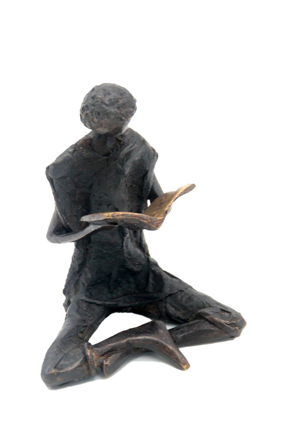 Seduto bronzo 25 cm nero n°6