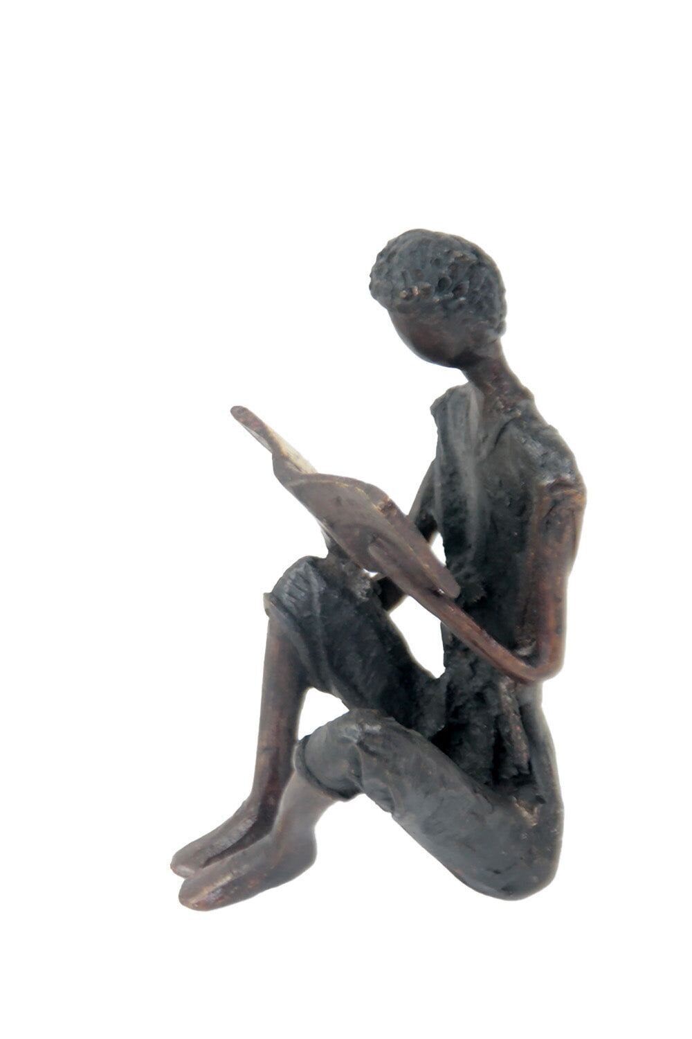 Seduto bronzo 25 cm nero n°10