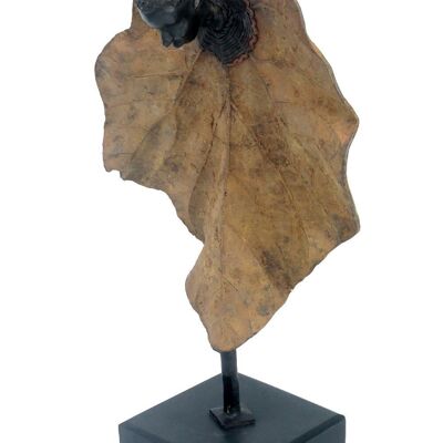 Bronce Hoja única 45 cm verde n°3