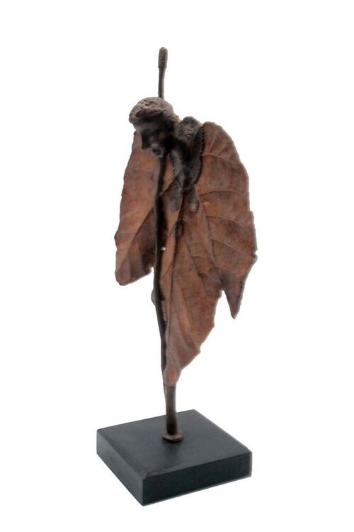 Bronze Feuille simple 45 cm marron n°2