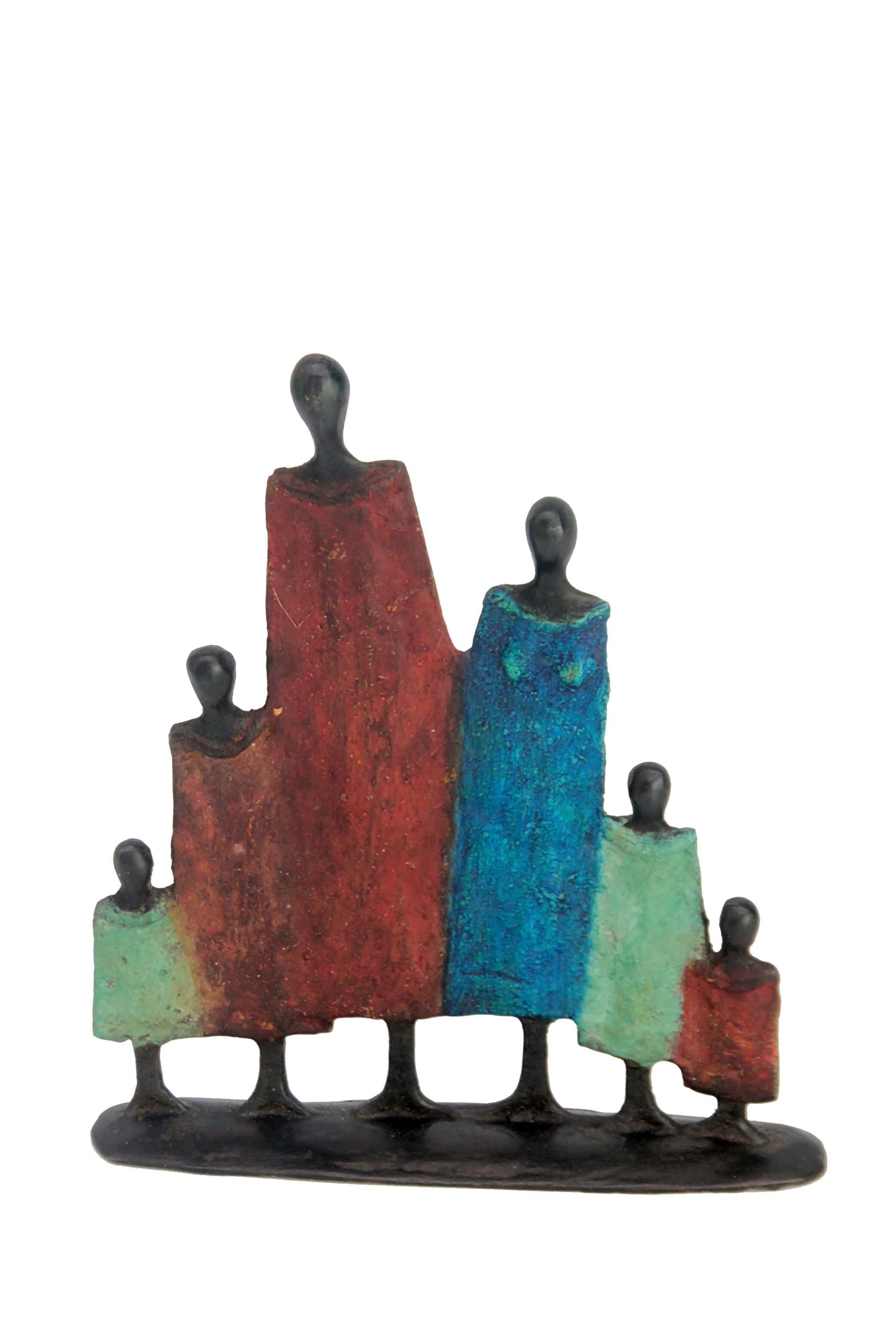 Famiglia 6 personaggi marrone e verde n°5