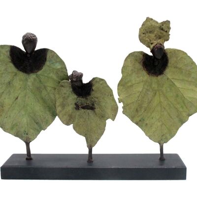 Bronce triple hoja 45 cm verde n°1