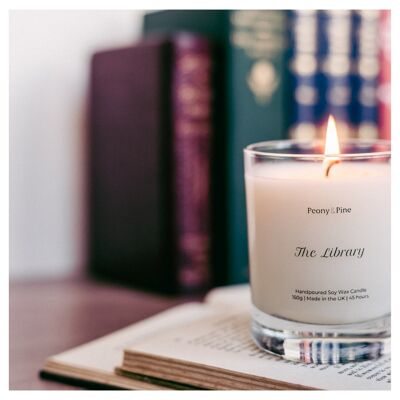 The Library Candle Soy Wax - 120 ore Burn