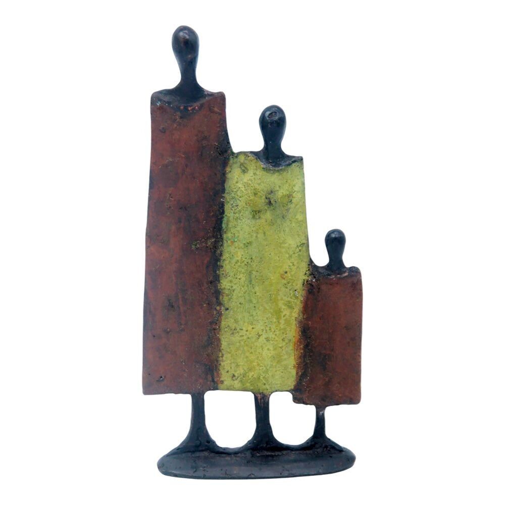 Famiglia 3 personaggi marrone e verde n°6