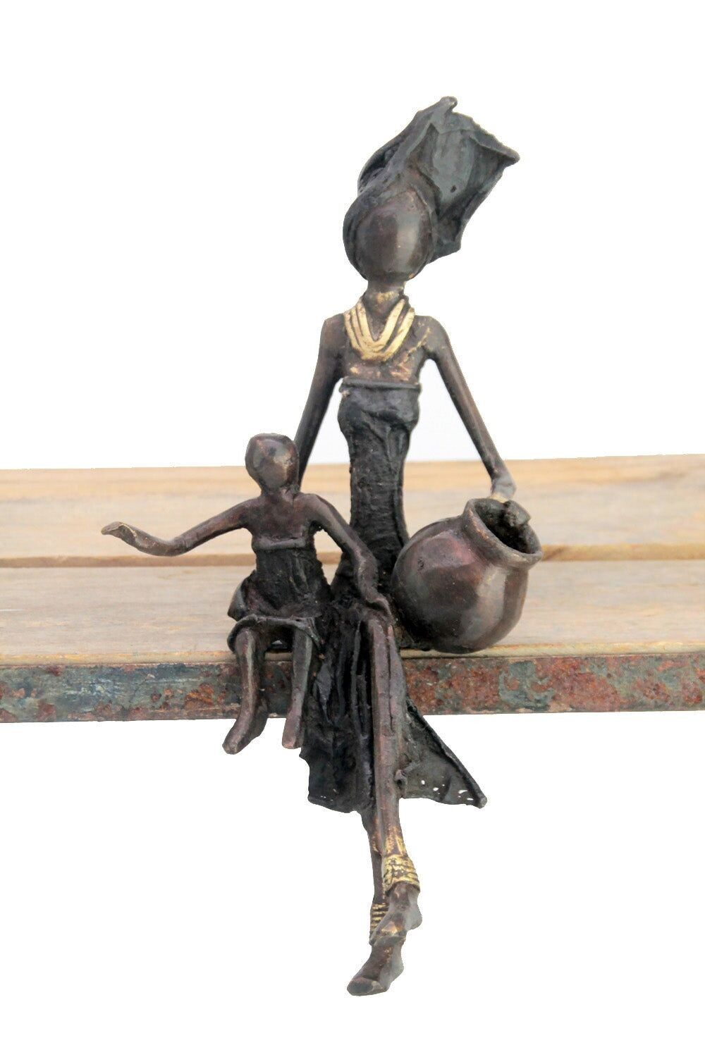 Seduto bronzo 25 cm nero n°22