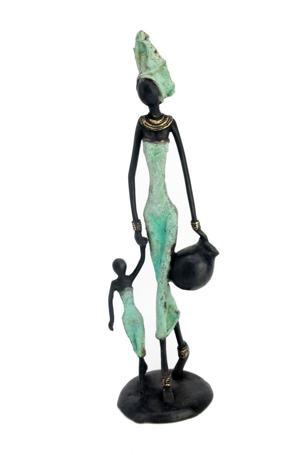 Bronzo 35 cm turchese n°9