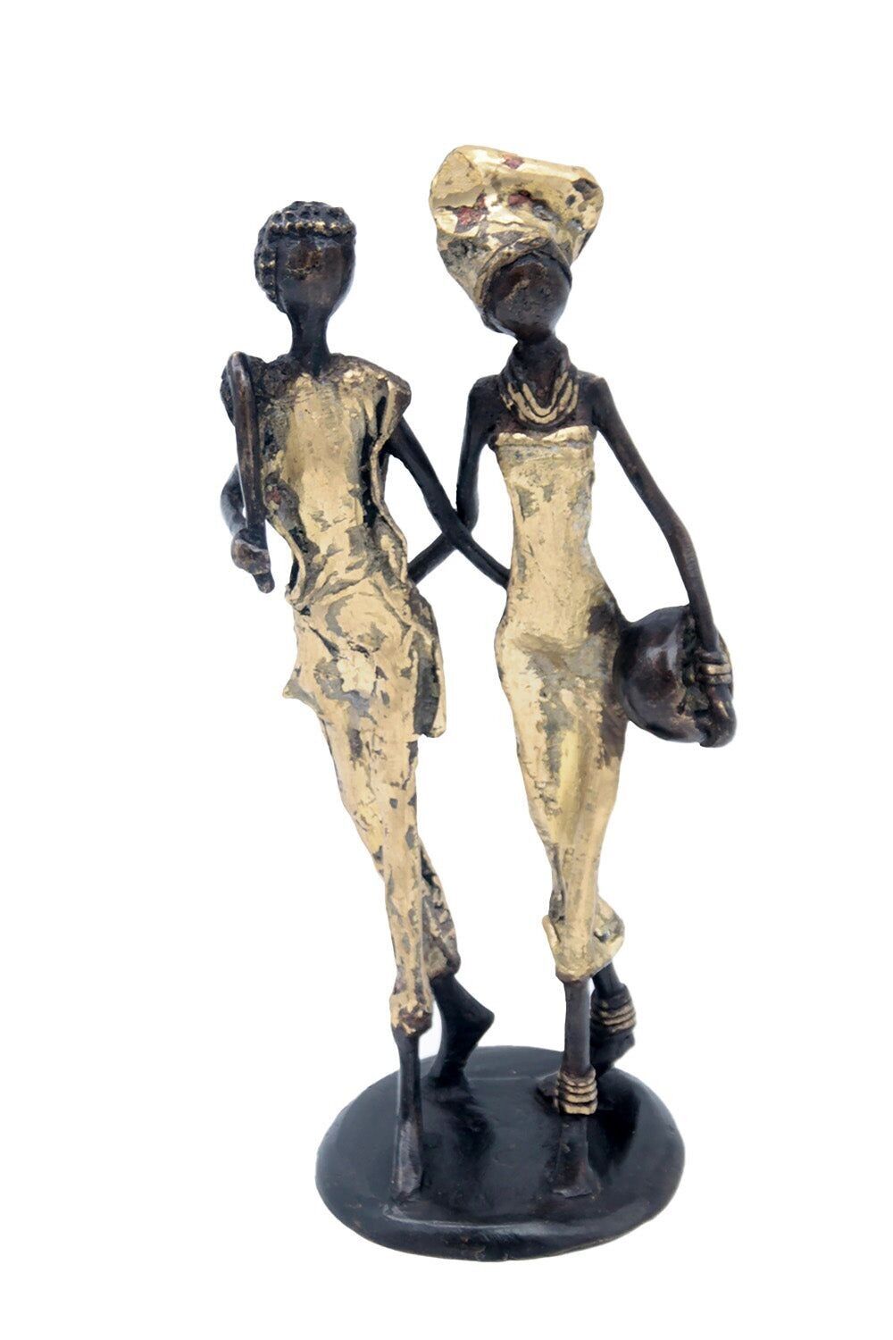 Bronze couple 25 cm doré n°2