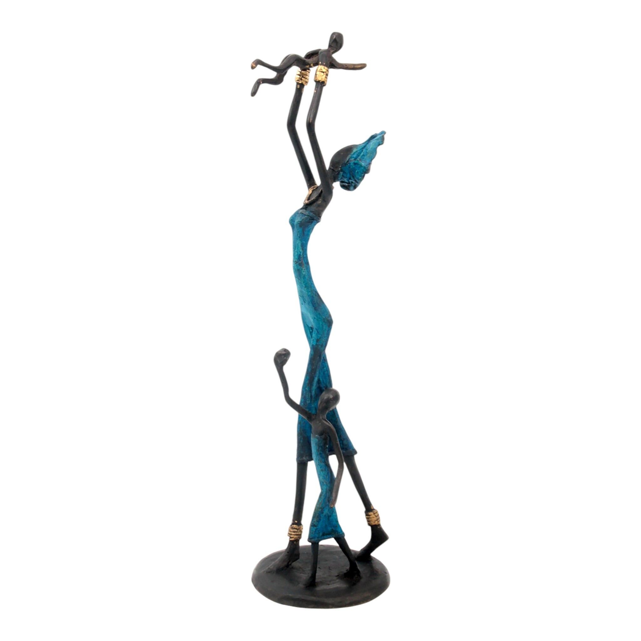 Bronzo 35 cm blu n°21