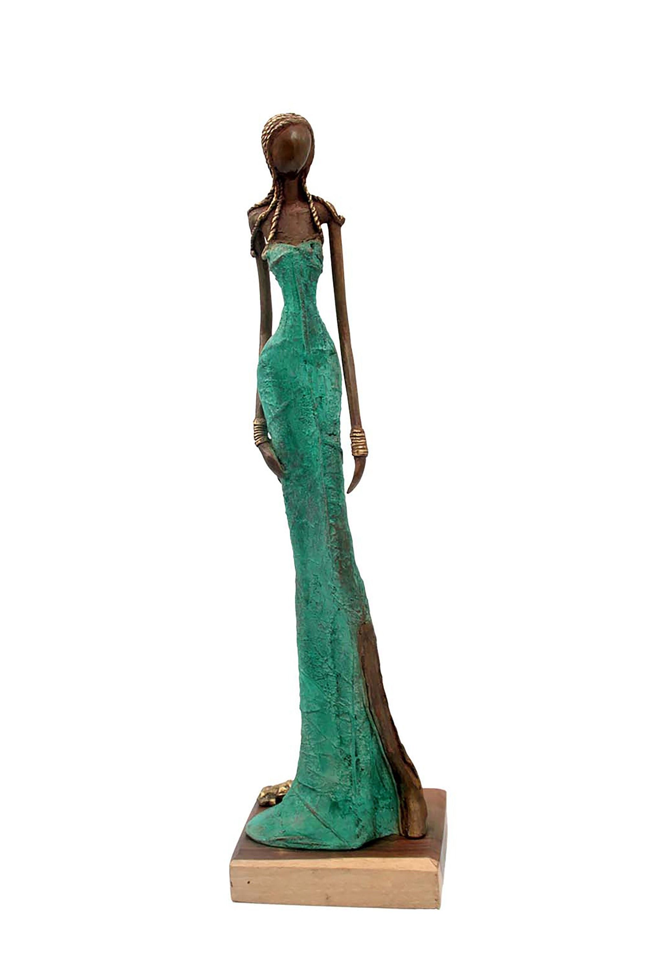 Bronzo Issouf 55 cm verde n°3