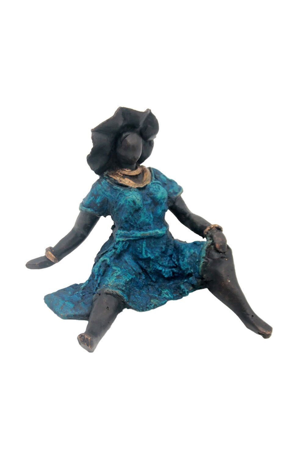 Bronzo Big Mama 10 cm blu n°1