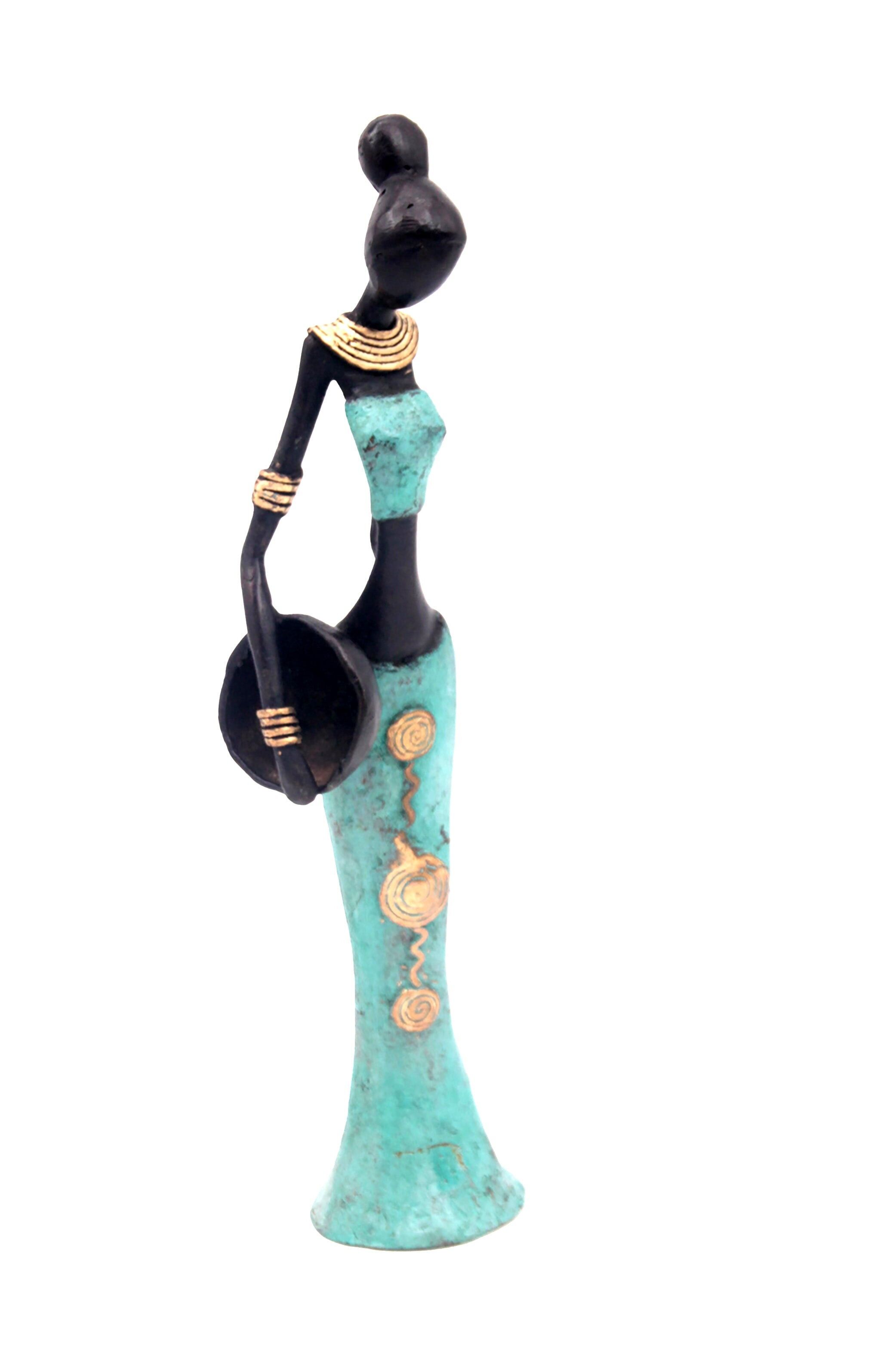 Bronce Mohamadi Dermé 30 cm turquesa n°3