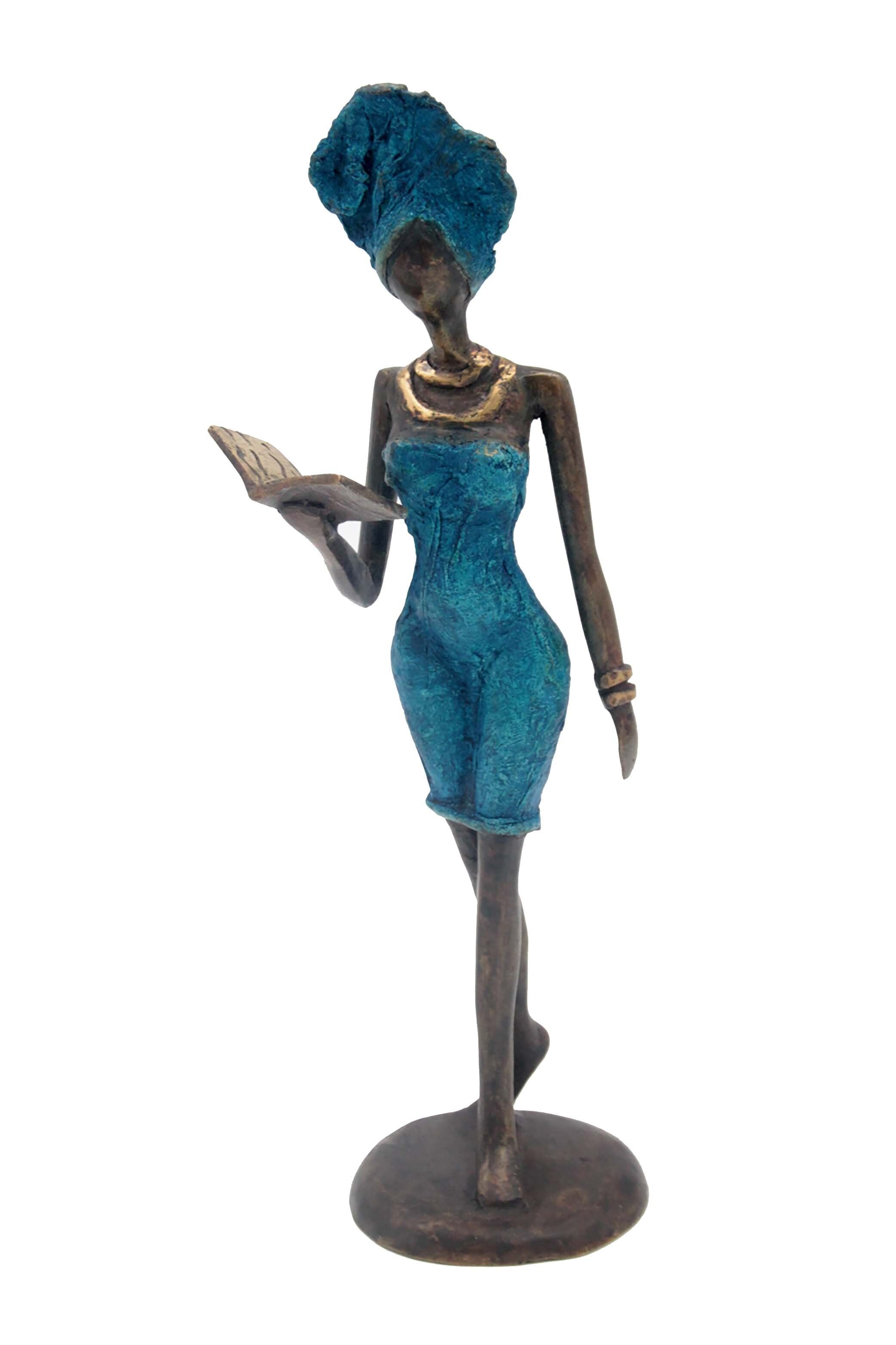 Bronzo 30 cm blu n°6