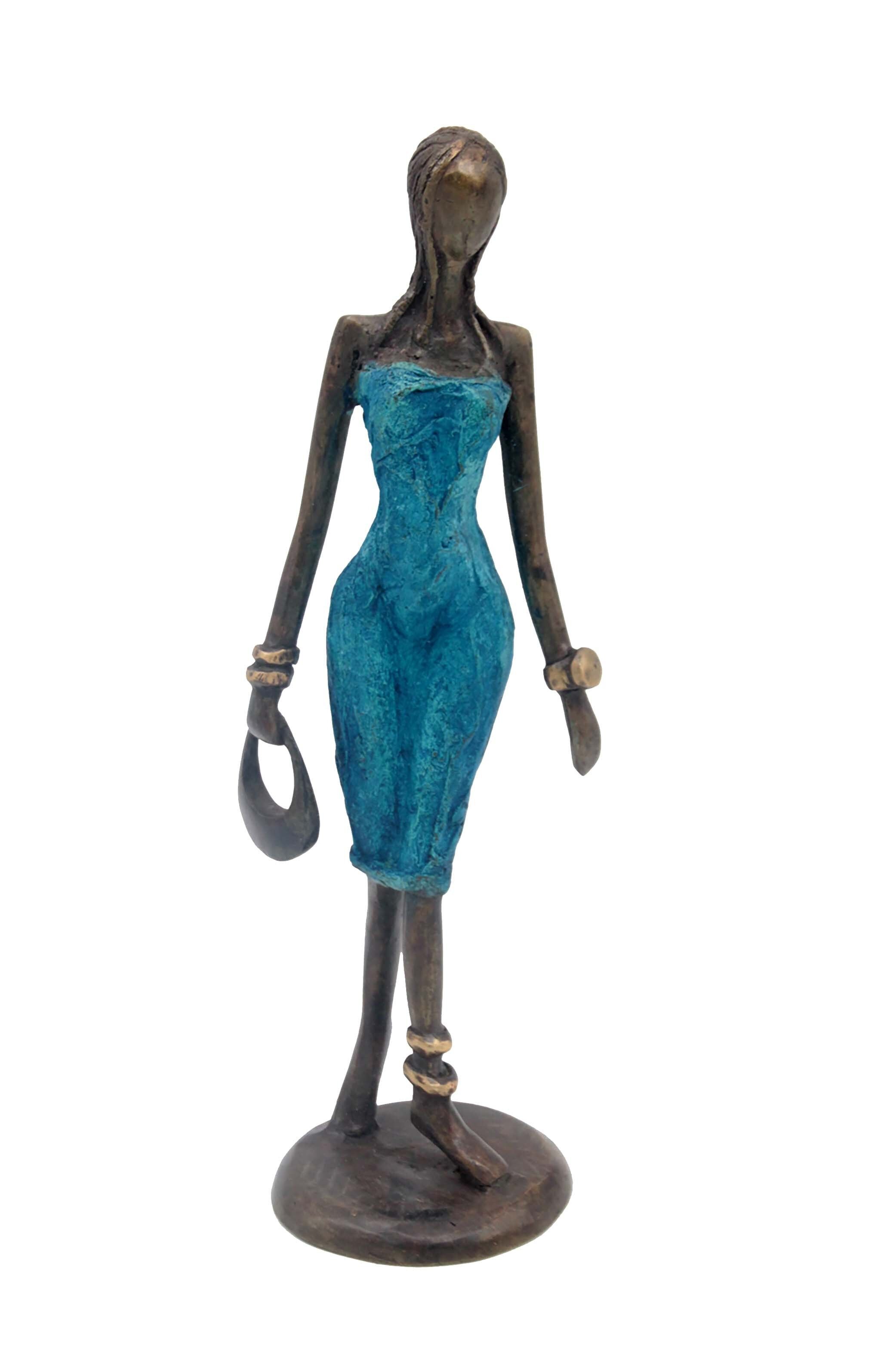 Bronzo 30 cm blu n°10