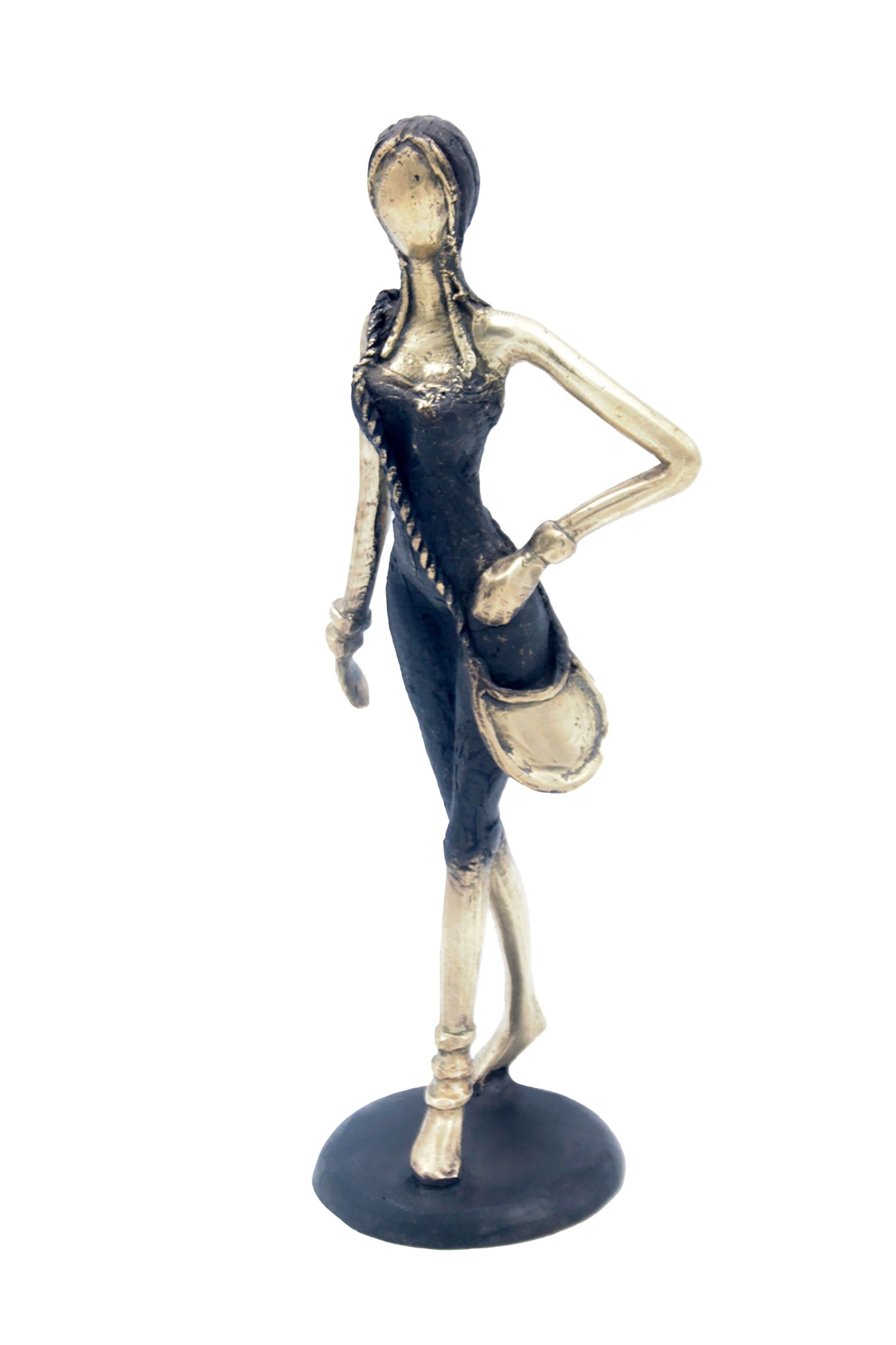 Bronzo 30 cm nero e oro n°5