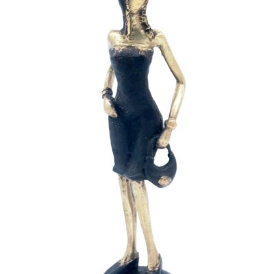Bronce 30 cm negro y oro n°8