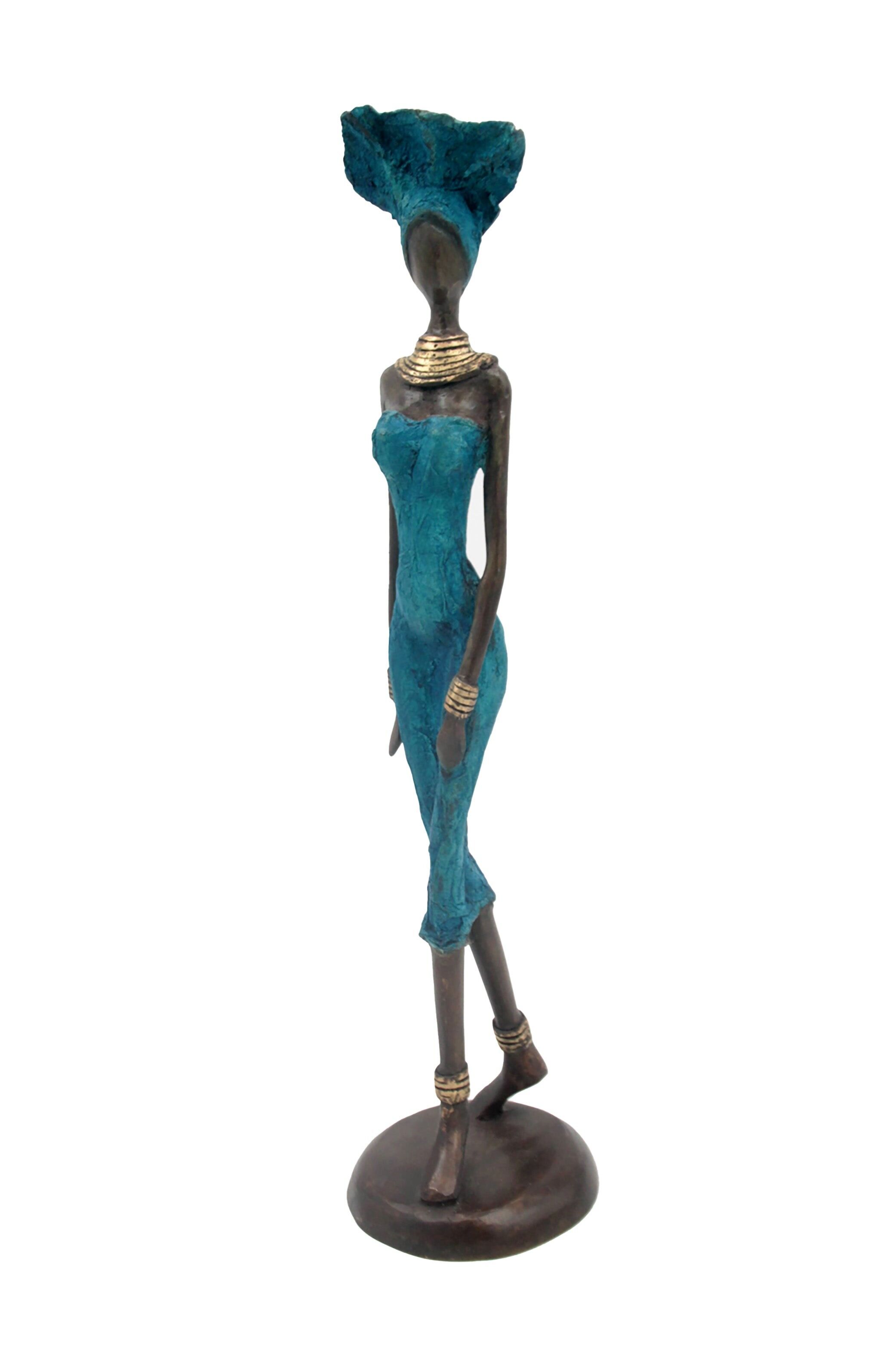 Bronzo 40 cm blu n°5