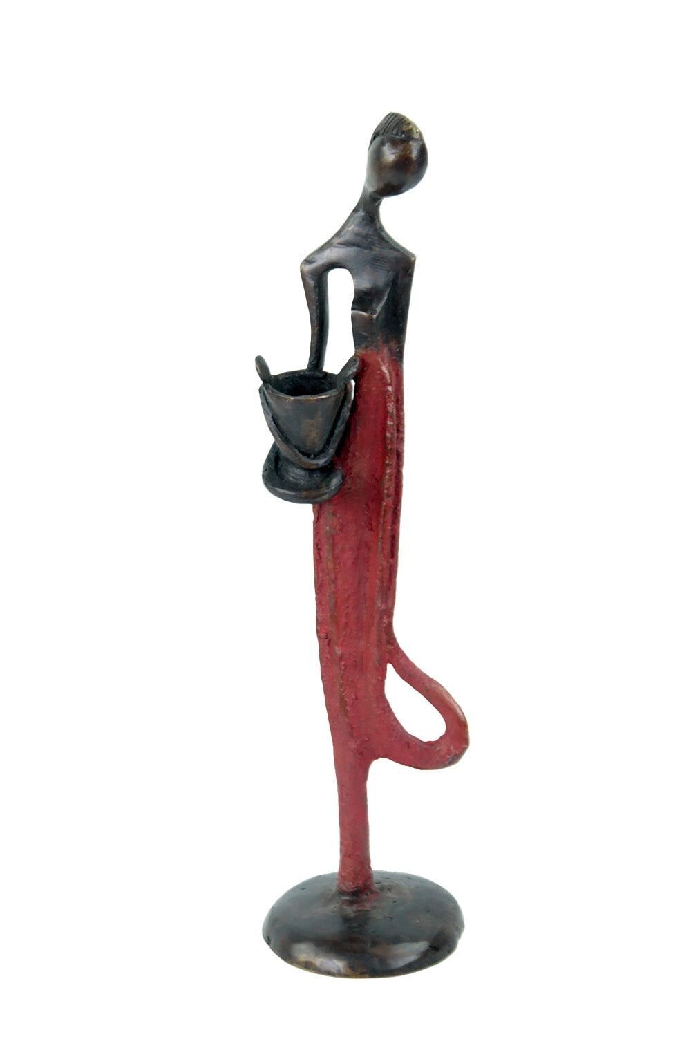 Abdoulaye bronzo 25 cm rosso n°9