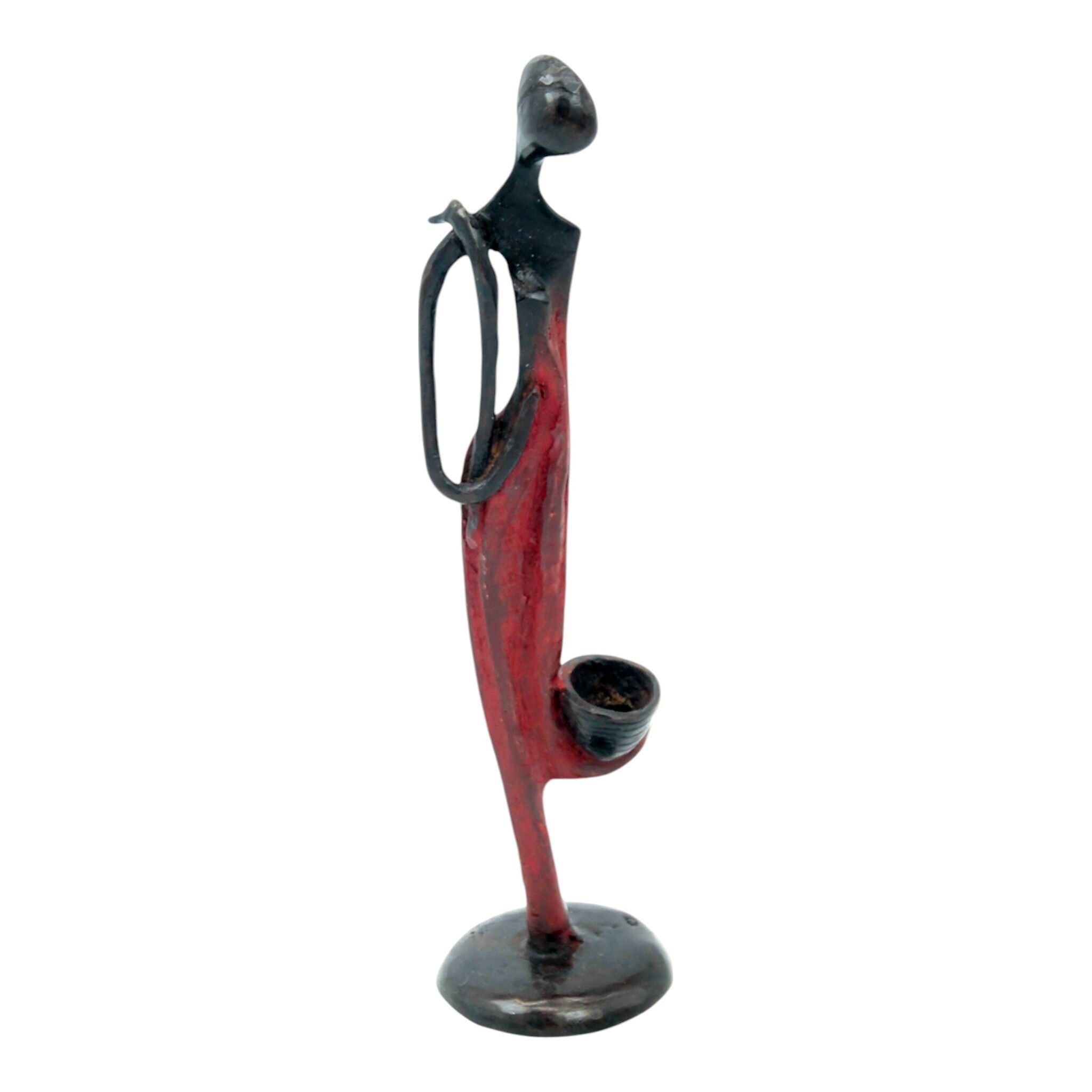 Abdoulaye bronzo 25 cm rosso n°10