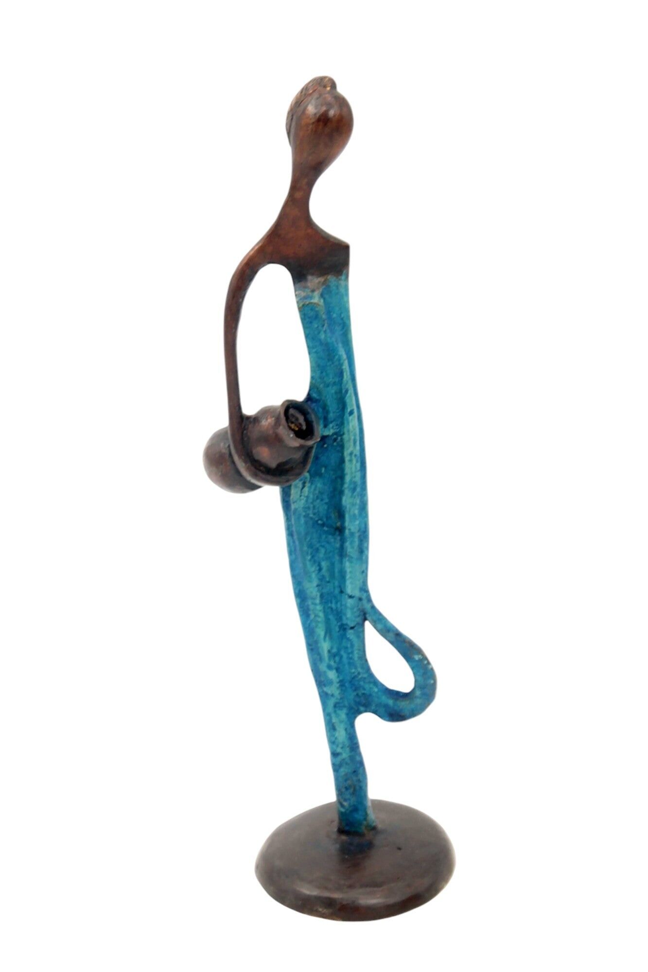 Abdoulaye bronzo 25 cm blu n°2
