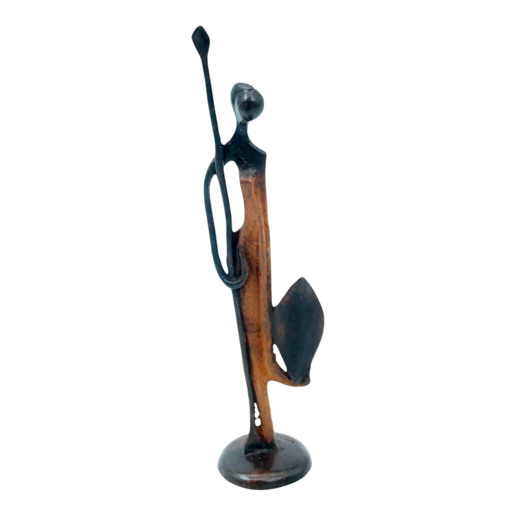 Abdoulaye bronzo 25 cm marrone n°1