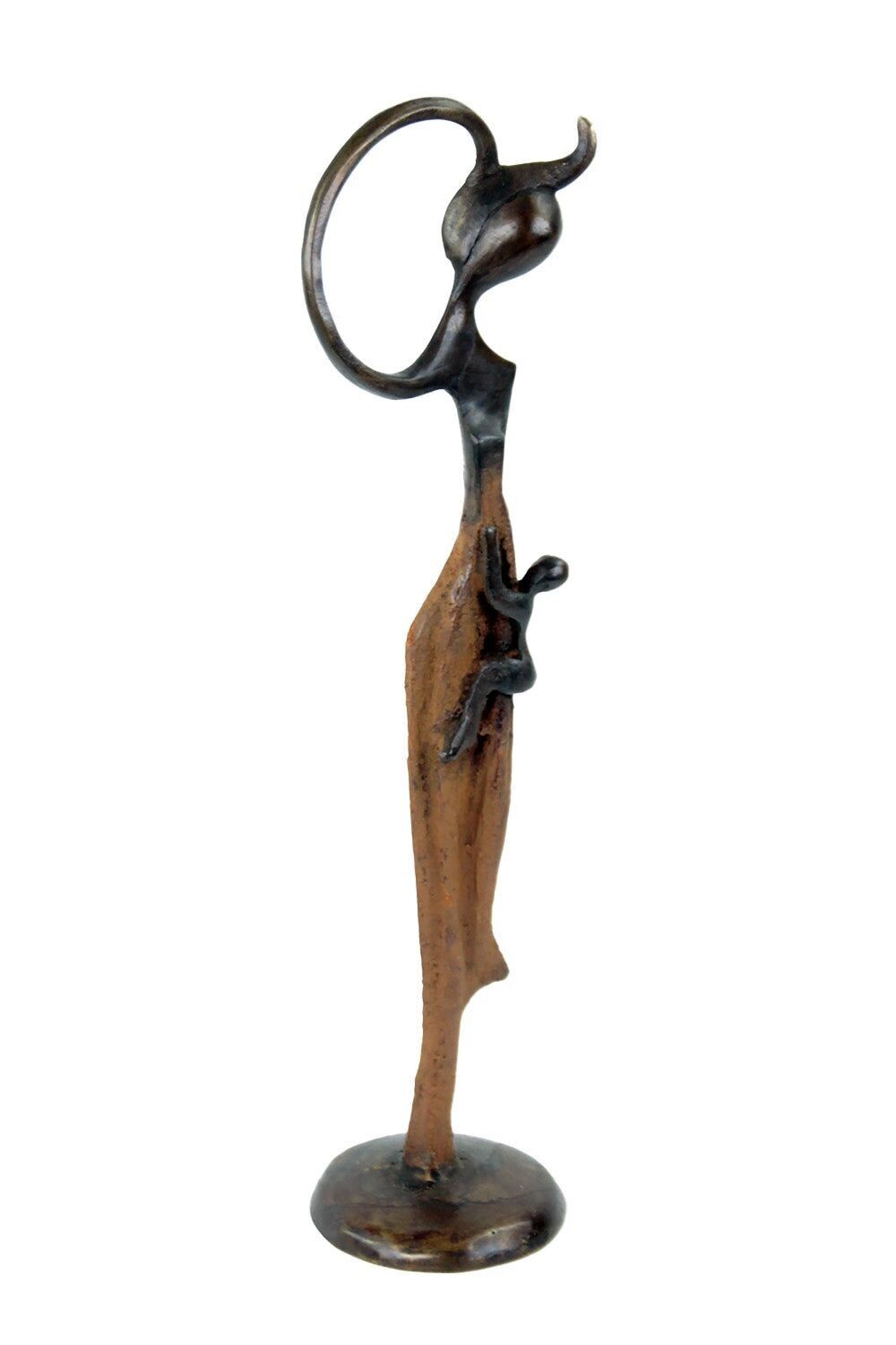 Abdoulaye bronzo 25 cm marrone n°5