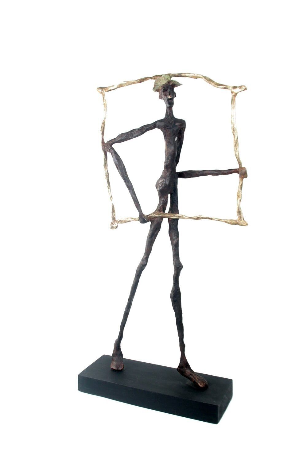 Bronzo il paradigma 60 cm marrone e oro n°1