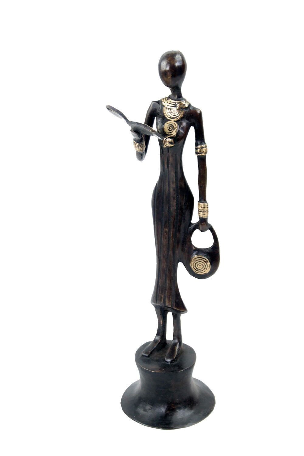 Bronze Moma 30 cm braun Nr. 13