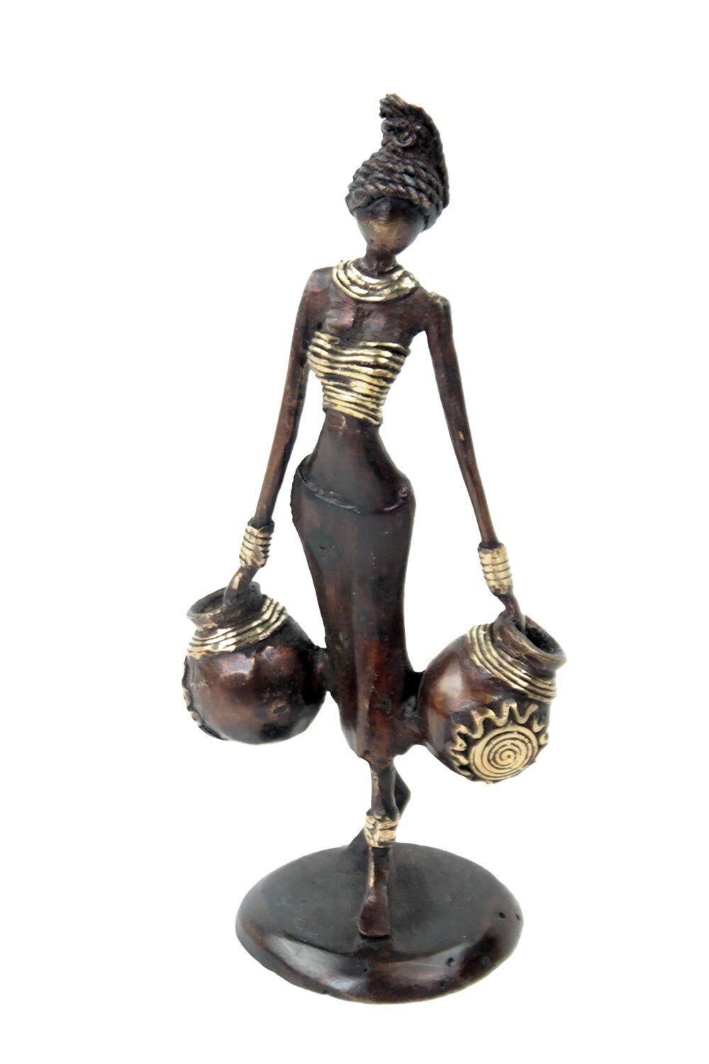 Bronzo Ibrahim Dermé 25 cm dorato n°3