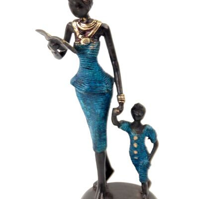 Bronze Ibrahim Dermé 25 cm blue n°4