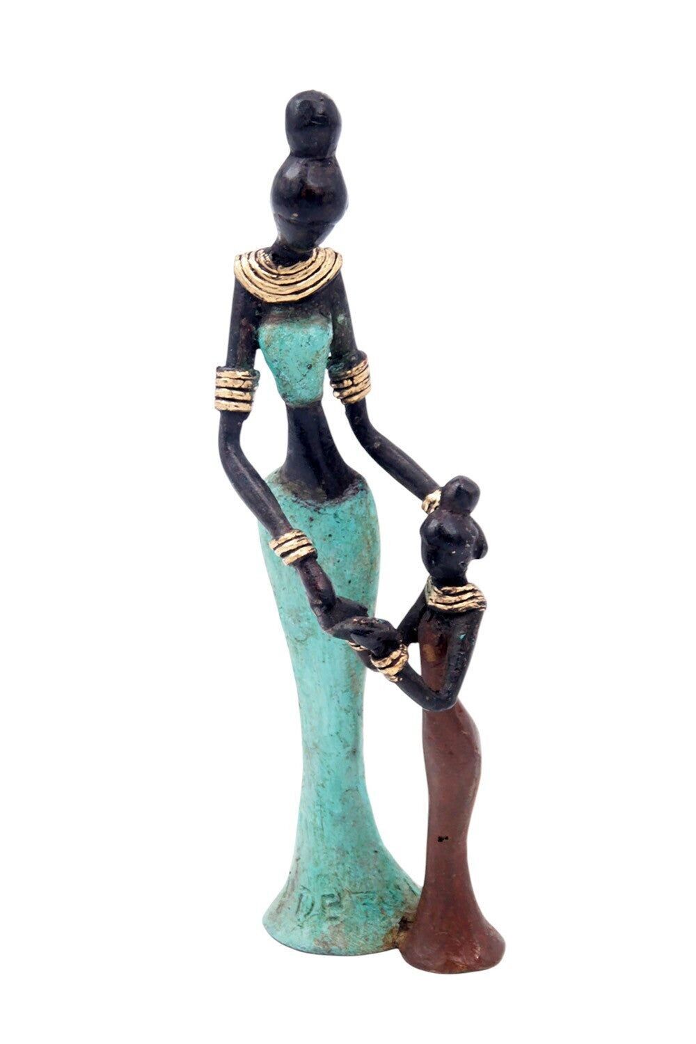 Bronzo Mohamadi Dermé 20 cm turchese n°4