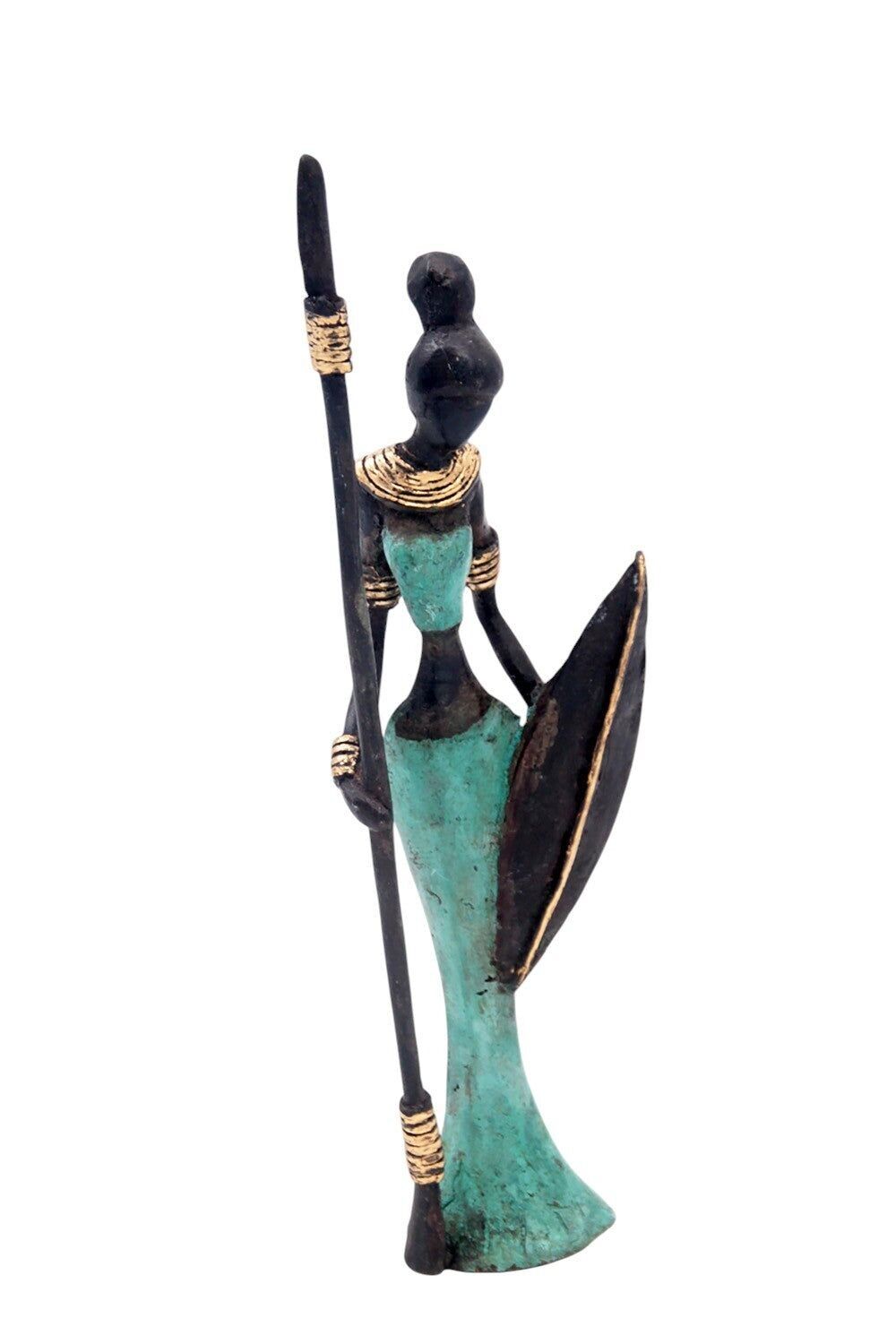 Bronzo Mohamadi Dermé 20 cm turchese n°6