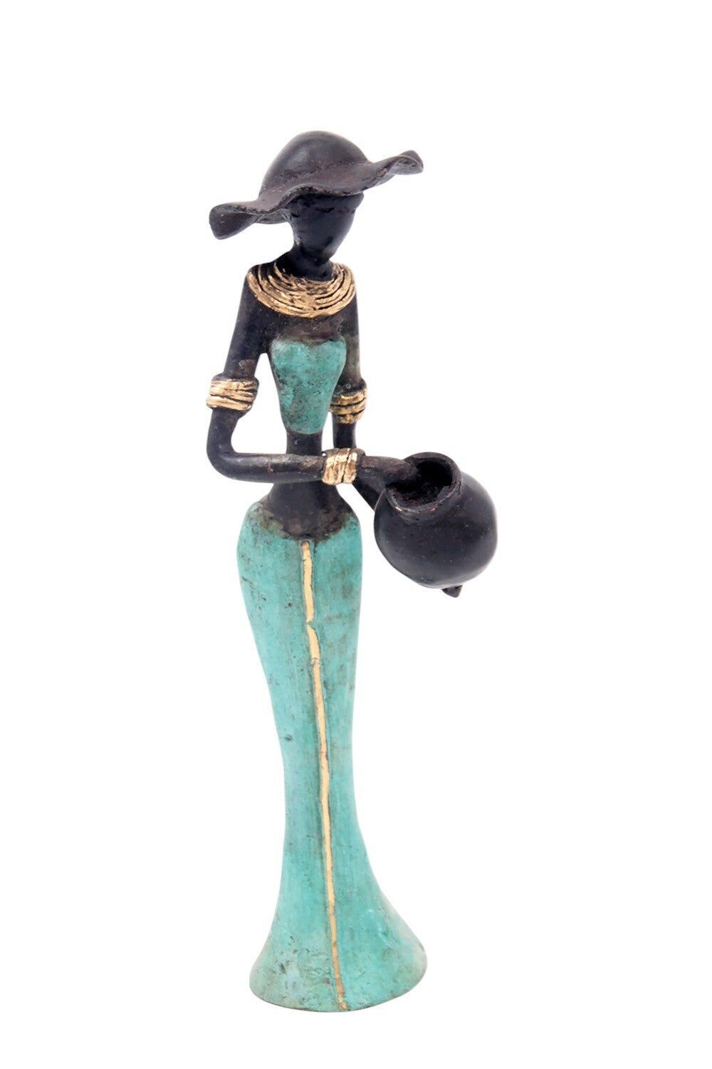 Bronzo Mohamadi Dermé 20 cm turchese n°12