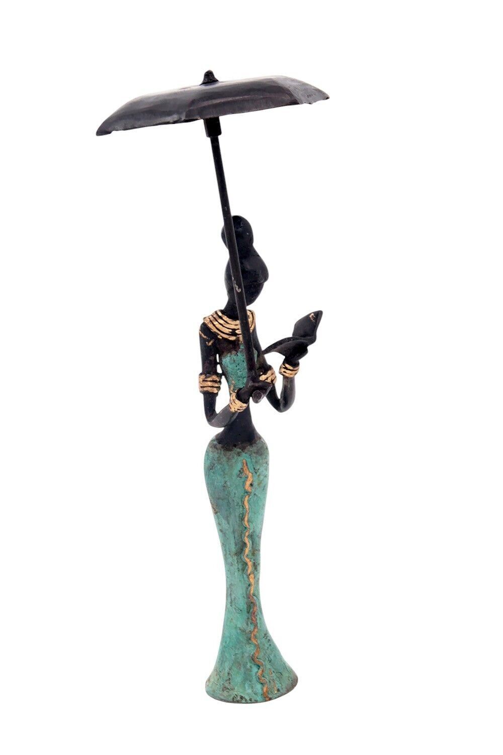 Bronzo Mohamadi Dermé 20 cm turchese n°8