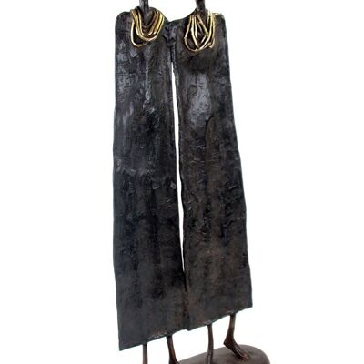 Flat couple 55 cm black