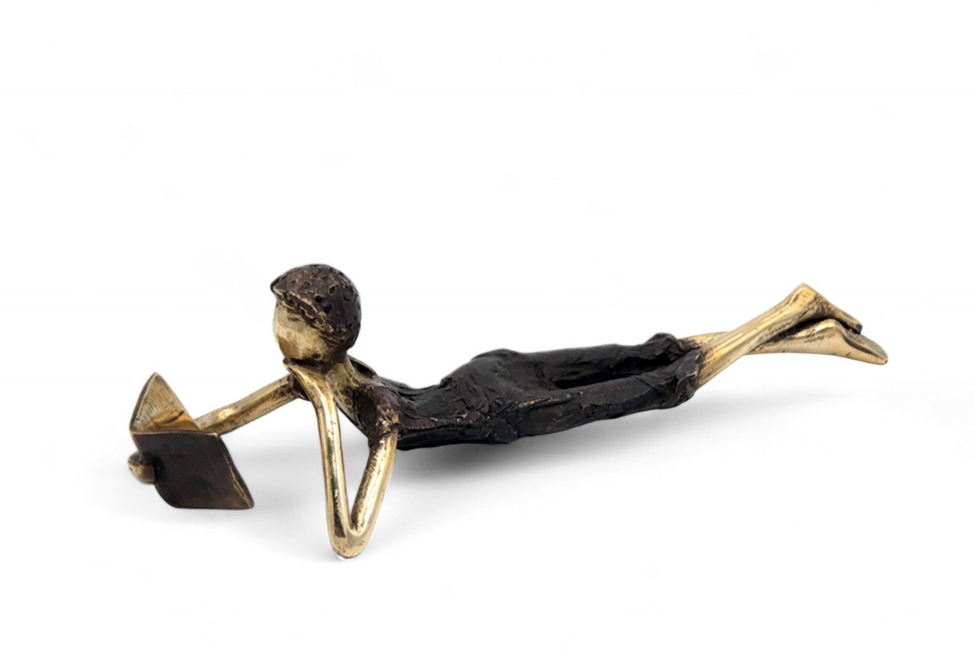 Bronzo allungata 20 cm nero e oro n°6