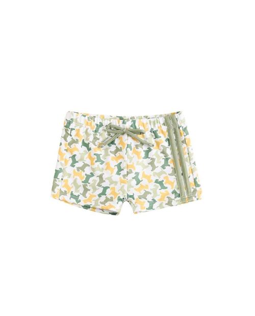 Bóxer de bebé niño con estampado de camuflaje y cordón de ajuste