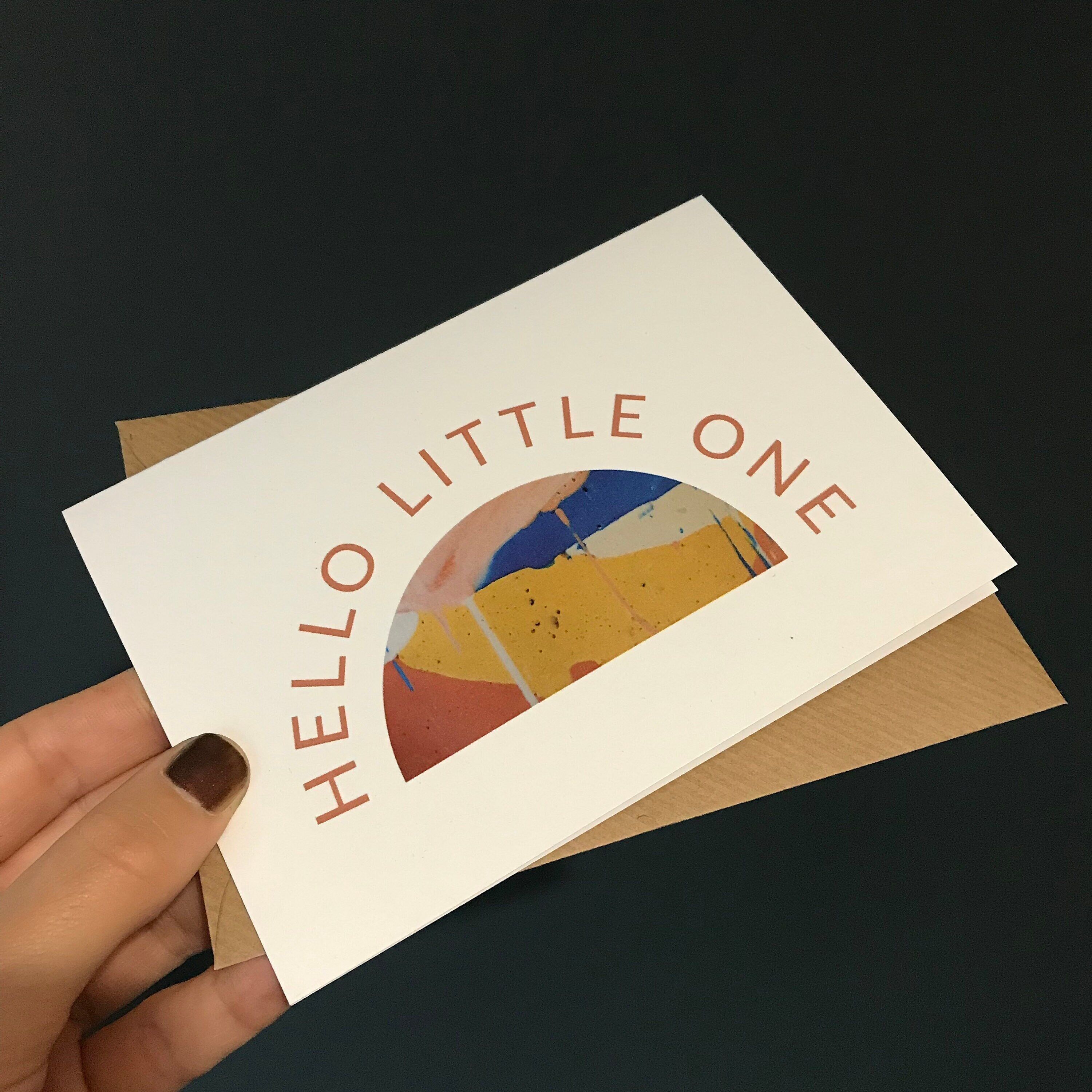 Biglietto di auguri per il bambino - Ciao piccolo