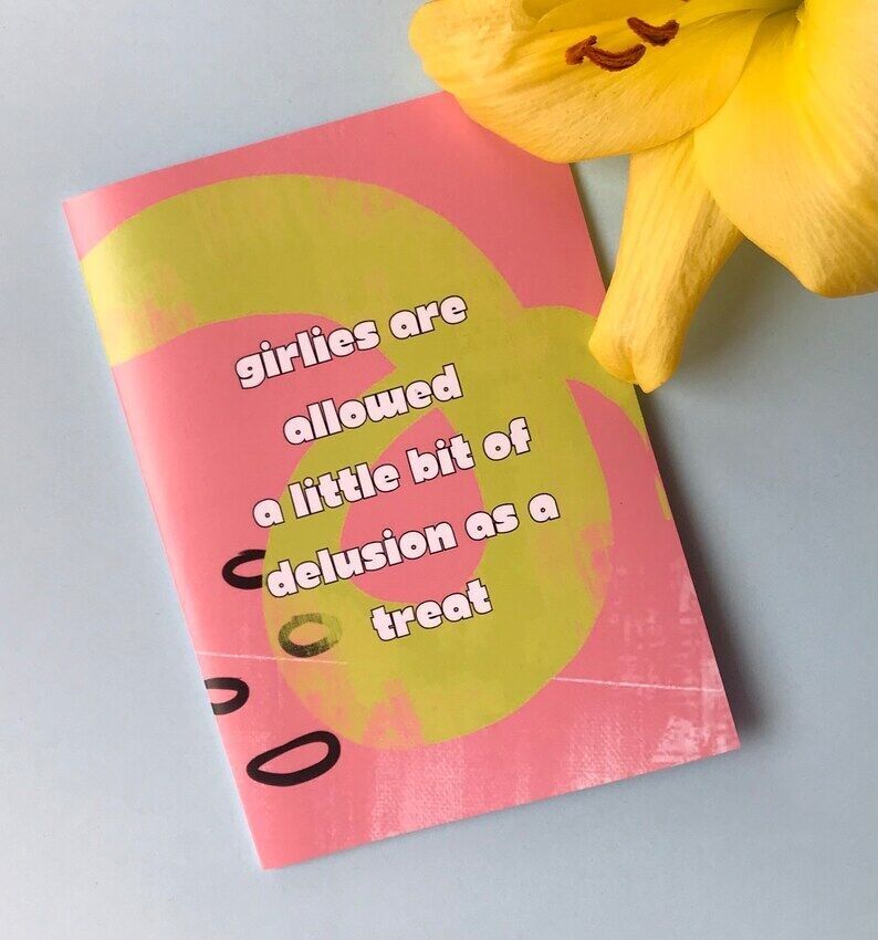 Funny Card - Girlies Are Allowed a Little Bit of Delusion as a Treat