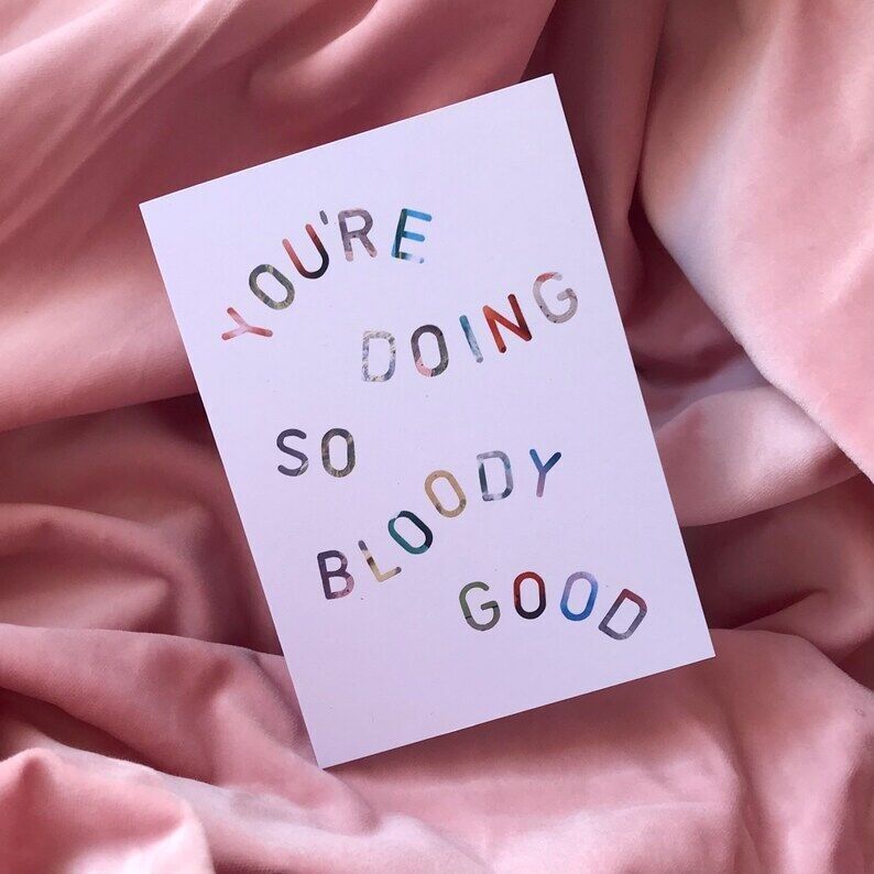 Celebration Card - You're Doing So Bloody Good
