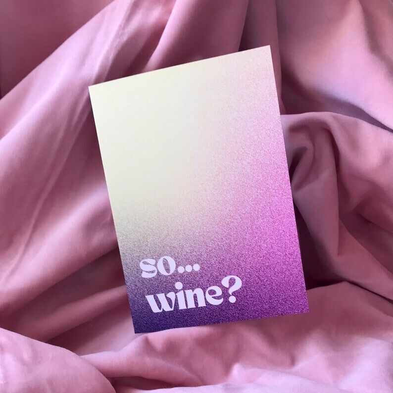 Greeting Card - So... Wine?