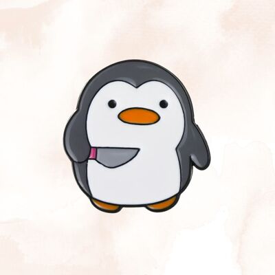 spilla pinguino arrabbiato