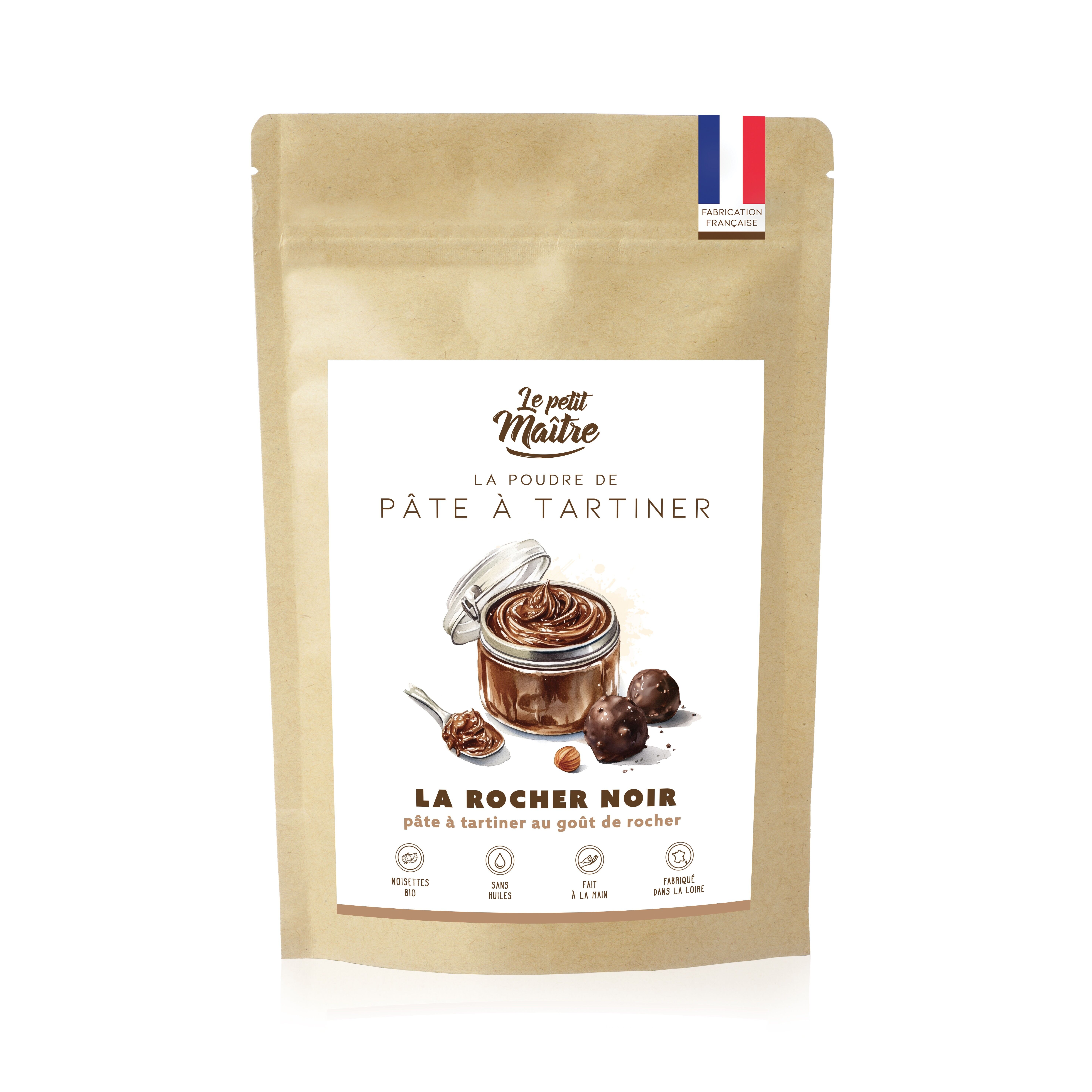 Praline rock spread powder