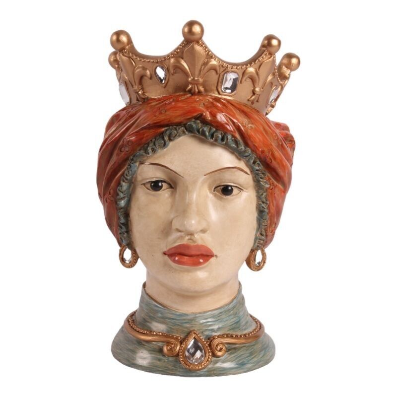 Higo.Cabeza de moro resina 24 cm