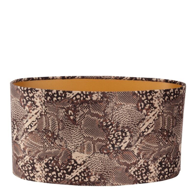 Paralume 40 cm - Stampa leopardata - Marrone