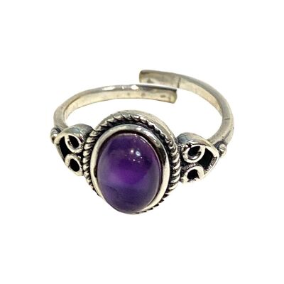 Anello regolabile placcato argento (#38)