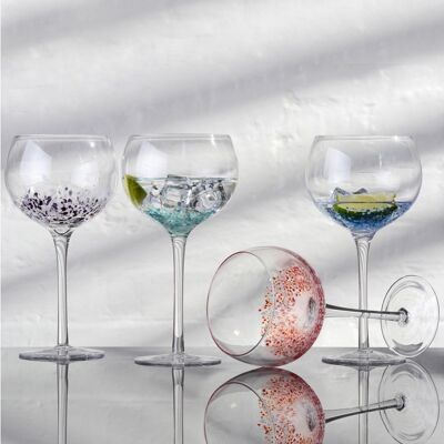 Set mit 4 Speckle Gin Gläsern
