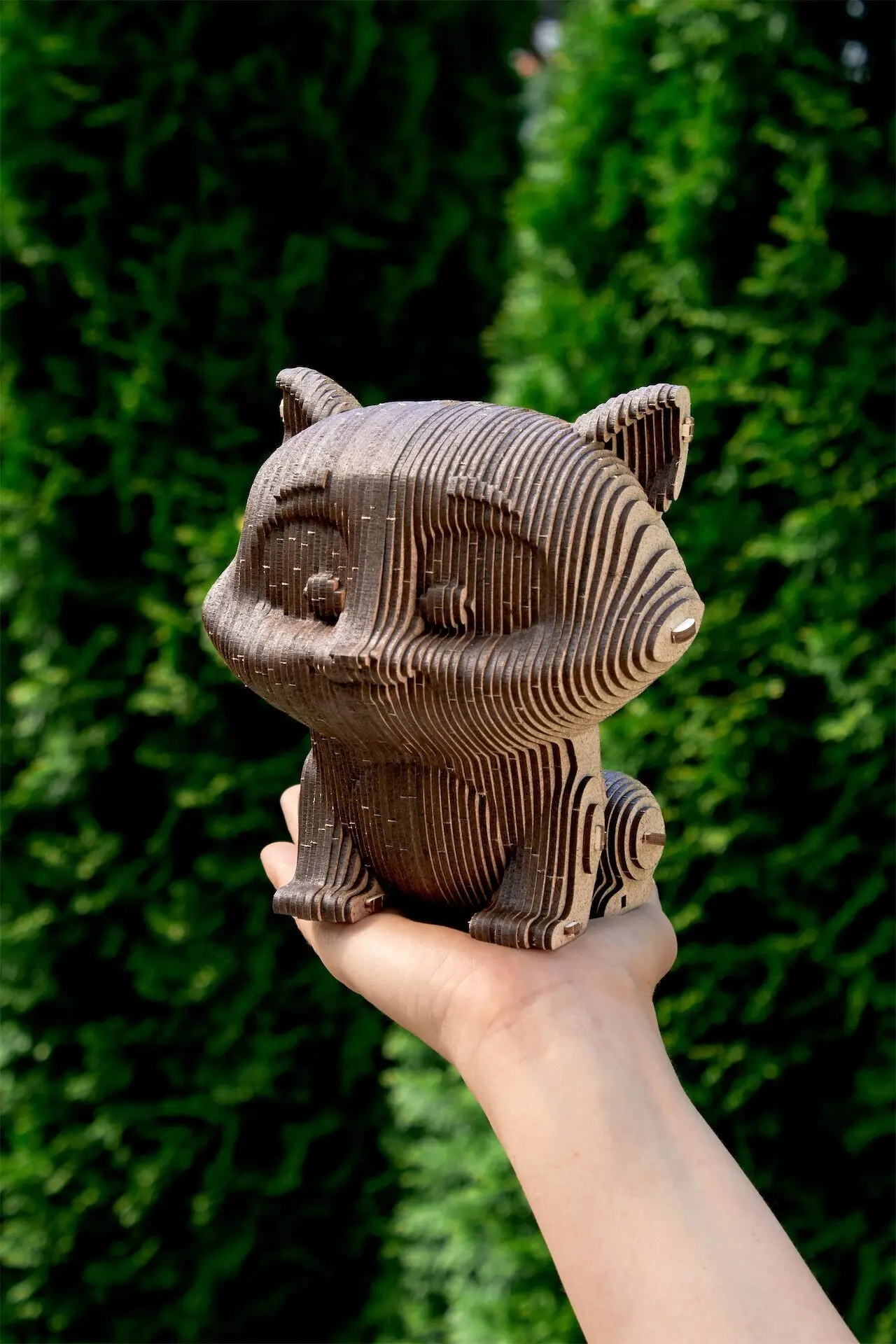 ❁ハンドメイドになります❁ Art Wooden Box　#Cats Buy wholesale 3D Wooden Construction Set Money Box Cat, EWA, 3793